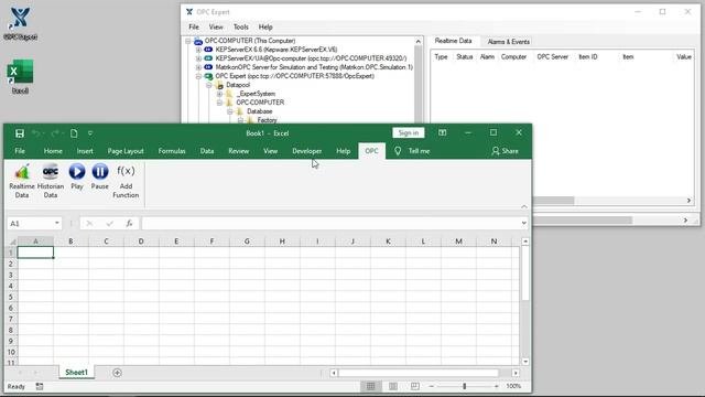 OPC Expert - Export Historical Data To Excel