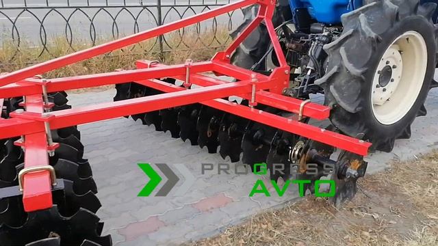 Борона дисковая 1BQX-2.2 220 см на трактор от 30 л.с. для взрыхления сухих твёрдых почв на трёхточк