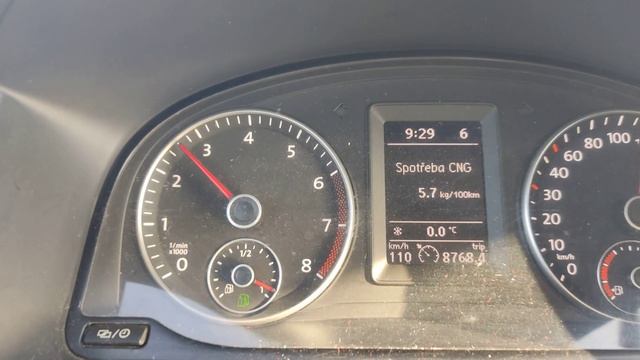 vw caddy CNG 81kw (2021) fuel consumption (70,80,90,100,110,120,130km/h) смотреть онлайн