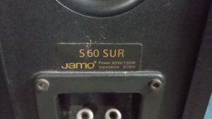 jamo S60 surround speaker overlook