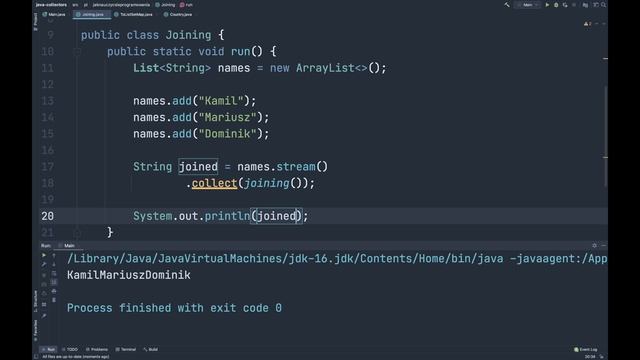 Java Collectors смотреть онлайн