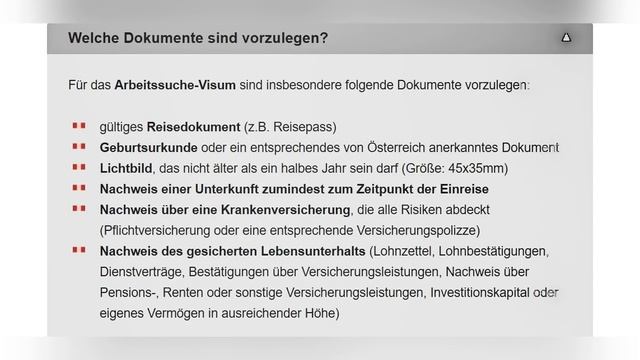 Работа в Австрии. Виза для поиска работодателя смотреть онлайн