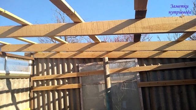 БЮДЖЕТНЫЙ САРАЙ ДЛЯ НУТРИЙ ЗА МЕСЯЦ.