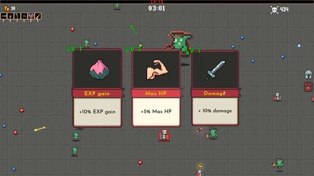 Pixel Survivors Roguelike - Gameplay смотреть онлайн