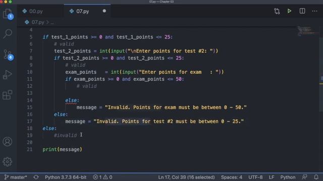 #7: Grade Calculator - Chapter 3 - Tony Gaddis - Starting Out With Python
