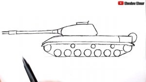 Как нарисовать Танк Т-10