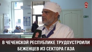 В Чеченской Республике трудоустроили беженцев из Сектора Газа