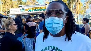 Los Angeles California South Central.. Juneteenth Celebration at Leimert Park..