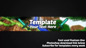 Gaming Channel Art Template 14 - Free Photoshop Template