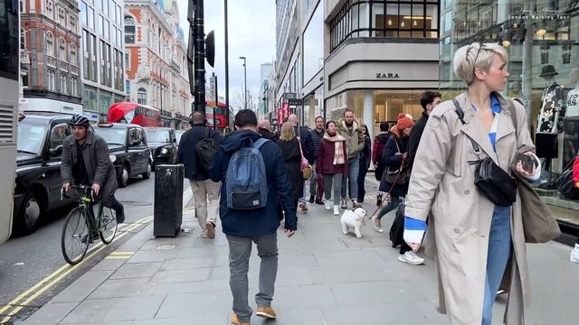 London Streets Walking Tour | Oxford Street London March 2022 |Central London Walk [4K] смотреть онлайн