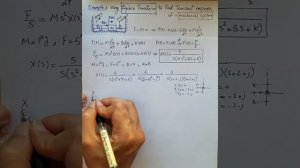 using Laplace Transform to solve spring mass mechanical system transient response