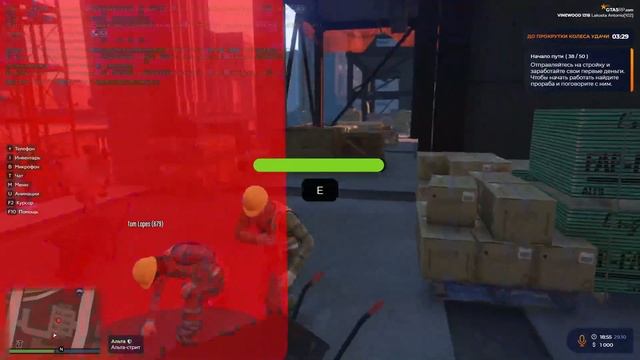 Впервые в GTA 5 RP●Первая подработка работяг●Подкатили к танцующей девахе на улице #1 смотреть онлайн