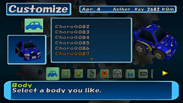 ChoroQ Choro Q HG4 - All Cars List PS2 Gameplay HD PCSX2