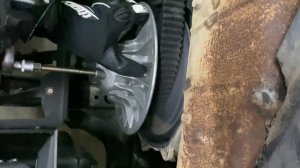 КАК ПОМЕНЯТЬ РЕМЕНЬ на КВАДРОЦИКЛЕ ?! Лиля рулит! Belt replacement on Outlander XMR 1000