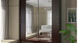 Шкаф-купе "Комфорт-12" с прямым зеркалом