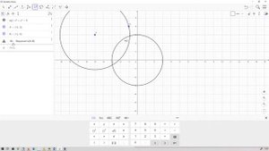 Панель объектов в GeoGebra