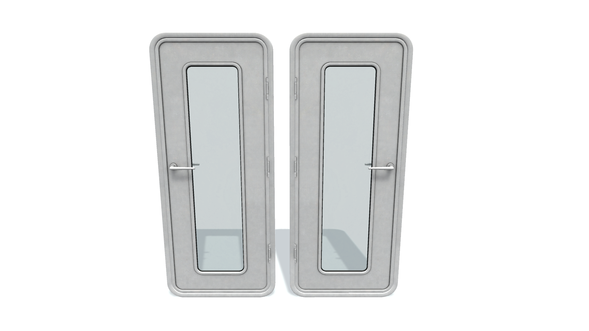 3D model. Door G 2. Судовая дверь.