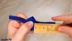 Я не успеваю их делать! Топ 5 школьные бантики из репсовых лент 2,5 см Канзаши мк модель 1