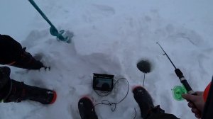 Зимняя рыбалка с подводной камерой. Озеро Кучак и Янтык. Атака Щуки.