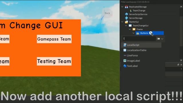 How to make GAMEPASS / DEVELOPER PRODUCT TEAM with Team Changing Gui | ROBLOX STUDIO смотреть онлайн