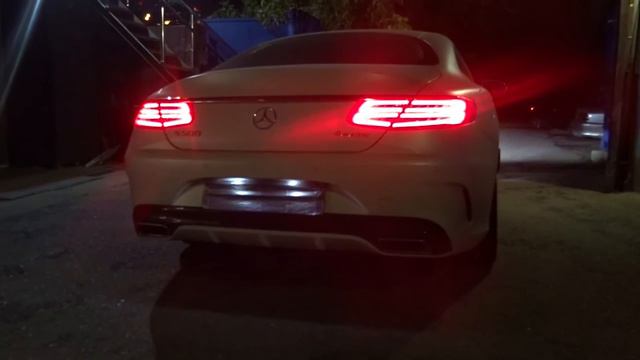Переделка выхлопной системы на Mercedes S500 Coupe c217  установка спортивных катализаторов