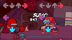 friday night funkin AMONG US mod! Фрайдай Найт фанкин (ФНФ) мод AMONG US!