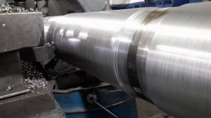 Рабочий процесс: обработка вала топки серии ТЧЗм на токарном станке