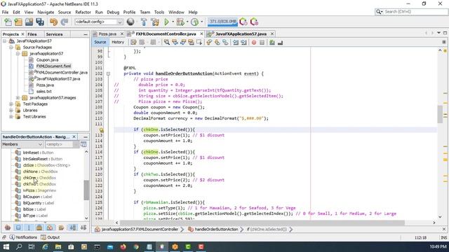 JavaFX 8 App - Pizza Shop with Code #7 смотреть онлайн