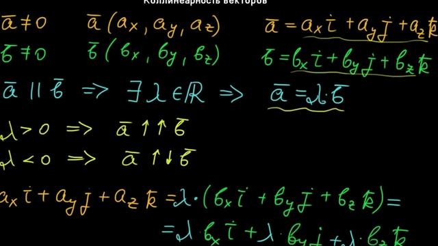 §15 Коллинеарность векторов