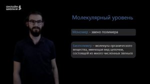 Молекулярный уровень. Видеоурок 3. Биология 9 класс