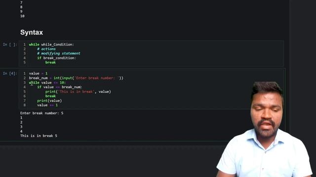 break in while loop | transfer statement | iterative statement | python tutorial | completer python