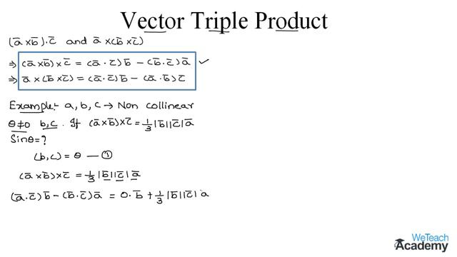 010-Introduction To The Vector Triple Product ⧸ Vector Algebra ⧸ Maths Algebra