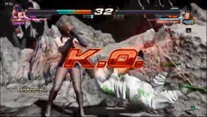lady in blue fights mask man tekken 7 anna vs law 102022