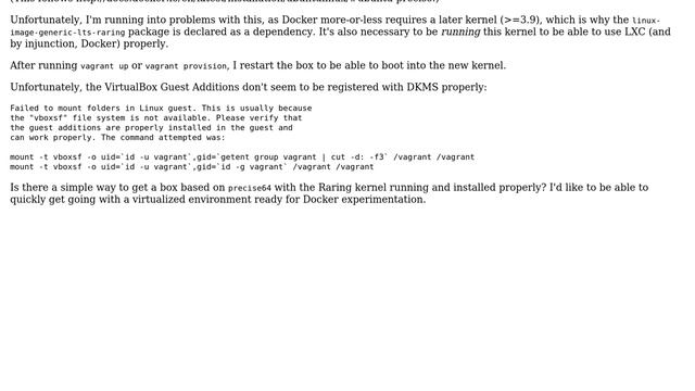 Creating a Vagrant box with Docker installed смотреть онлайн