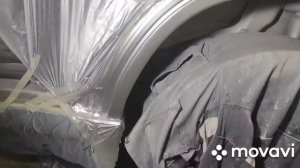 Переварка и покраска задних крыльев