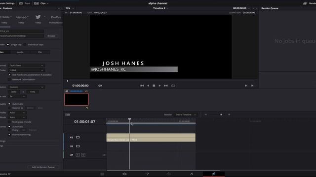 How to easily export alpha channel in DaVinci Resolve 17 | DaVinci Resolve 17 tutorial for beginner