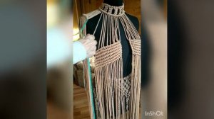 Макраме одежда.Плетение РУКАВА и оформление плеча платья. Макраме #ПлетениеПлатья #макраме #плетени