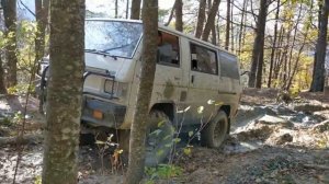 Делика Delica, L300, offroad бездорожье, резина я-324а, 35 дюймов, мотор 2az-fe.