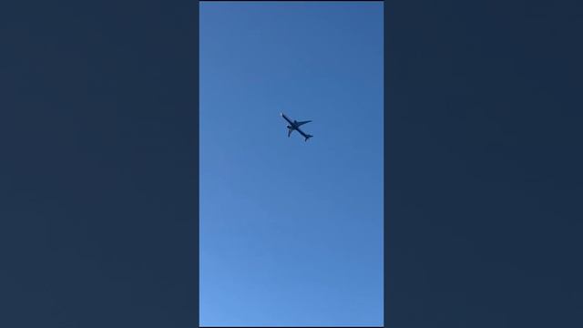 Boeing-777 авиакомпании Аэрофлот идет на посадку в Шереметьево