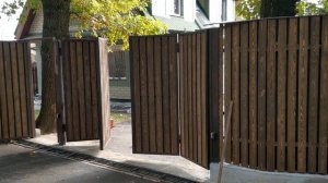 Складные распашные ворота.