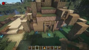 MINECRAFT TUTORIAL :: How To Build a SHREK HOUSE / ANIMATION HOUSE