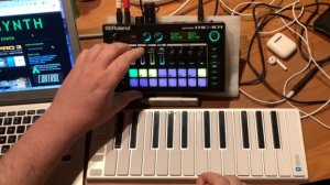 CME WIDI Master Bluetooth Demo & Roland MC-101 First Demo