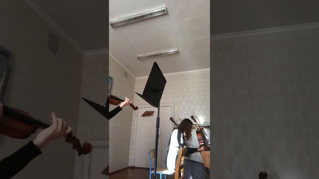 Гайдн-соната для скрипки и фортепиано G-dur ,1 часть. смотреть онлайн