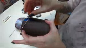 Чехол на термос из кожзама