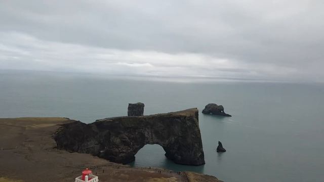 Iceland by drone. Dyrhólaey Cliff. смотреть онлайн
