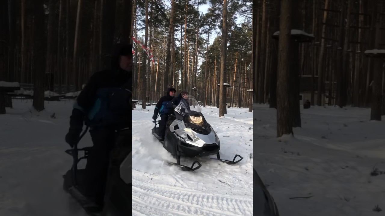 Тест-драйв снегоходов с командой «Активного отдыха». Мероприятие прошло на Чкаловских дачах. смотреть онлайн