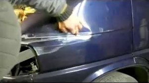 Рихтовка крыла Фольксваген Т 4 . Кузовной ремонт. BODY REPAIR