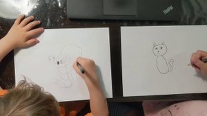 Как научить ребенка рисовать. ~ 2,5 года и 6 лет Welcome to art