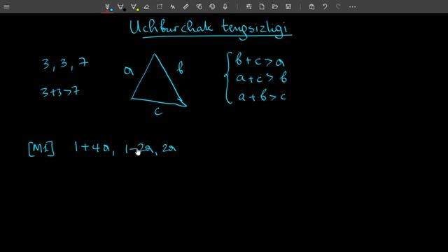 6. Uchburchak tengsizligi. | GEOMETRIYA смотреть онлайн
