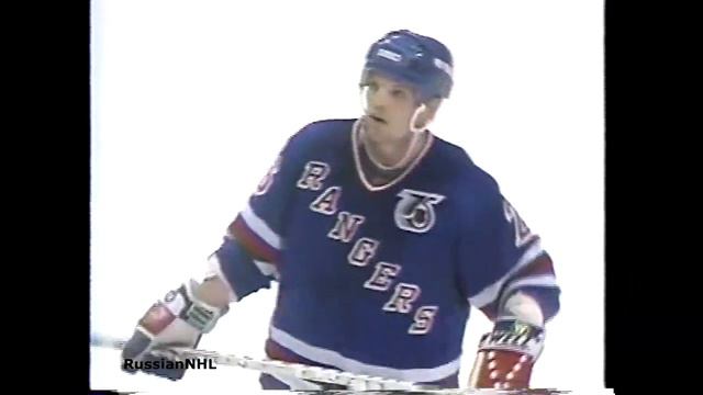 Sergei Nemchinov assists on Joe Kochur goal in wild Rangers comeback vs Capitals (1991)